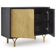 Signature Design by Ashley Tayner Black & Gold Finish Accent Cabinet