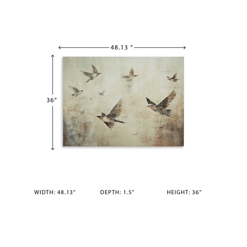 Signature Design by Ashley Collmund Gray & Brown Wall Art