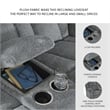 Signature Design by Ashley Tip-Off Slate Power Reclining Loveseat