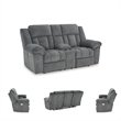 Signature Design by Ashley Tip-Off Slate Power Reclining Loveseat