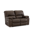 Signature Design by Ashley Leesworth Brown Power Reclining Loveseat