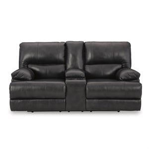 Signature Design by Ashley Mountainous Black Power Reclining Loveseat