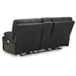 Signature Design by Ashley Mountainous Black Power Reclining Loveseat
