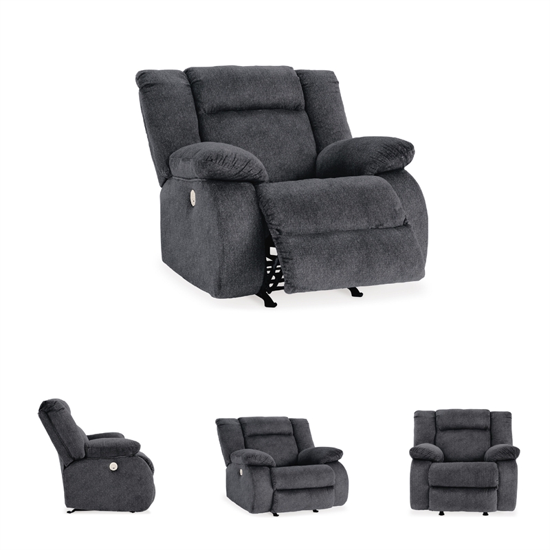 Signature Design by Ashley Burkner Dark Gray Power Recliner