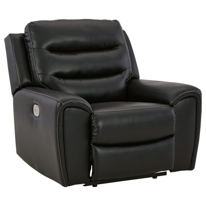 Signature Design by Ashley Warlin Black Power Recliner