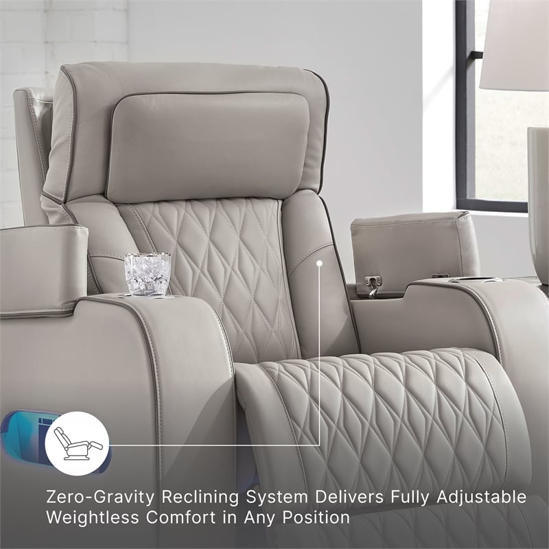 Signature Design by Ashley Boyington Gray Power Recliner