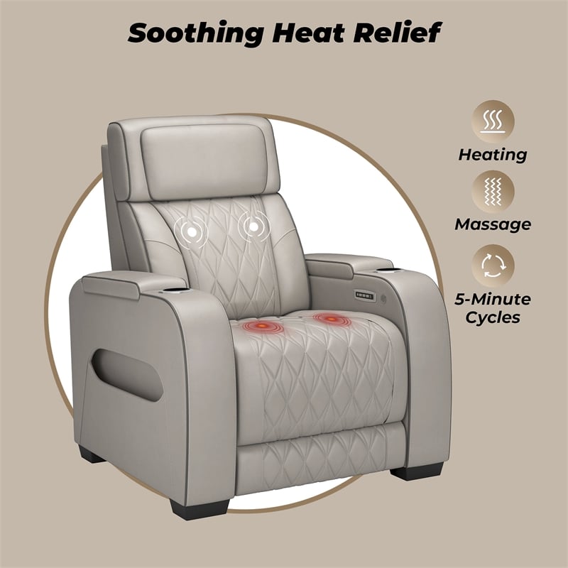 Signature Design by Ashley Boyington Gray Power Recliner