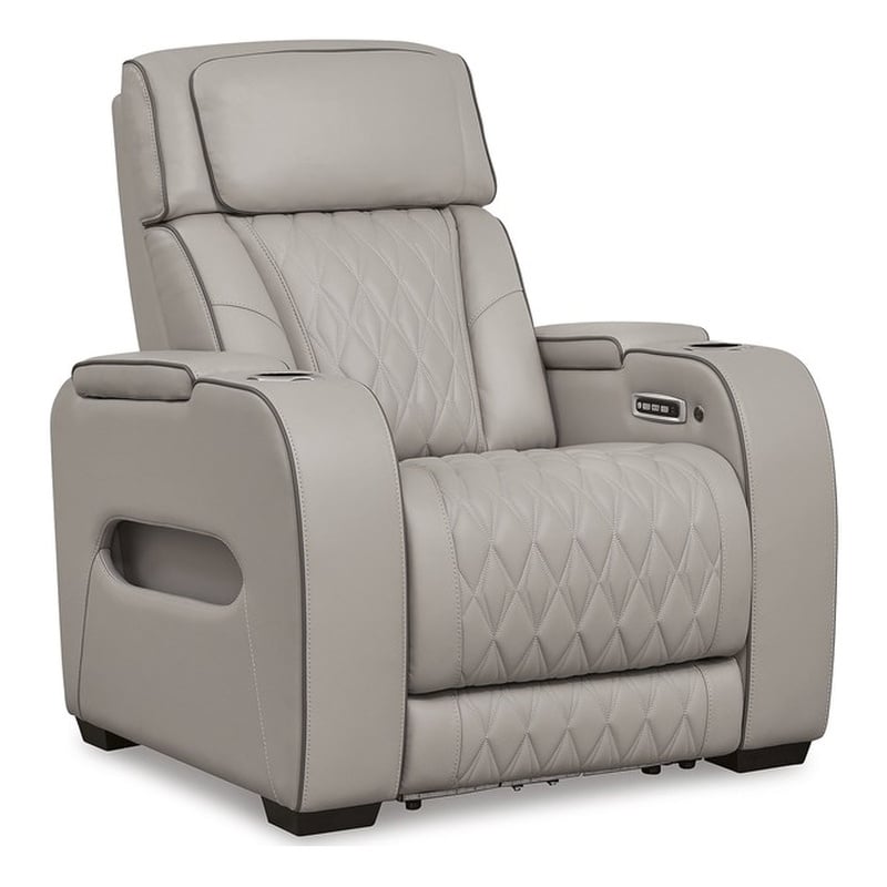 Signature Design by Ashley Boyington Gray Power Recliner