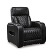 Signature Design by Ashley Boyington Black Power Recliner