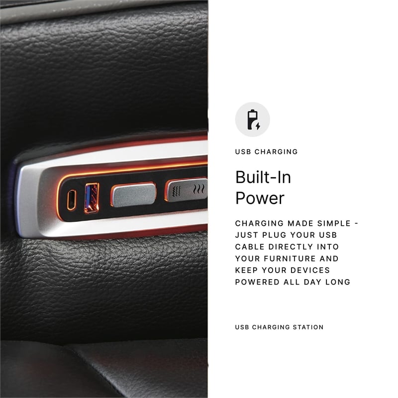 Signature Design by Ashley Boyington Black Power Recliner