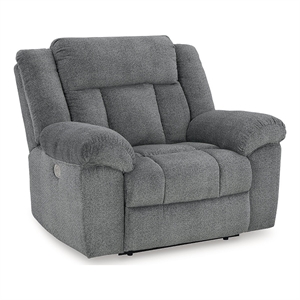 signature design by ashley tip-off slate power recliner