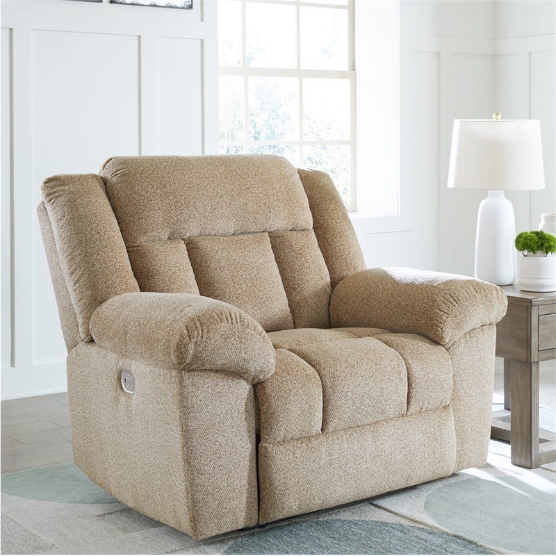 Signature Design by Ashley Tip-Off Wheat Power Recliner