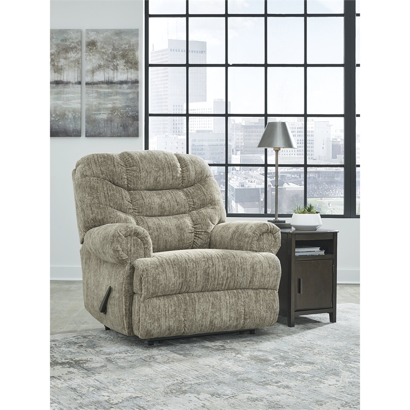 Ashley Furniture Movie Man Taupe Recliner