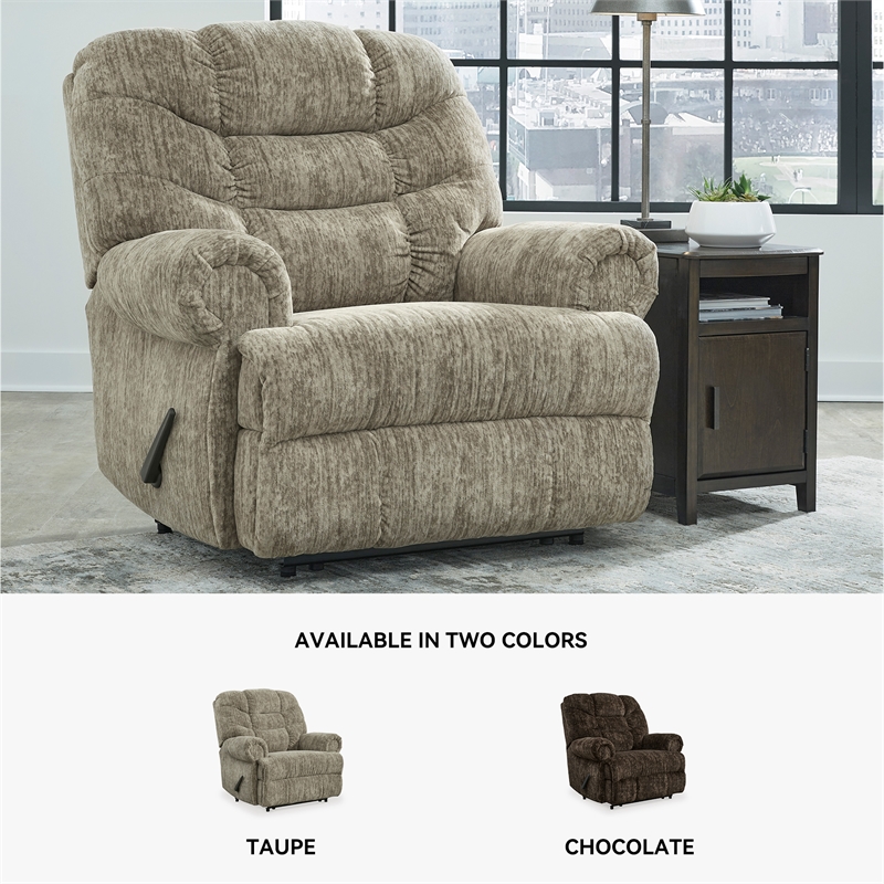 Ashley Furniture Movie Man Taupe Recliner