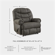 Signature Design by Ashley Camera Time Gunmetal Recliner