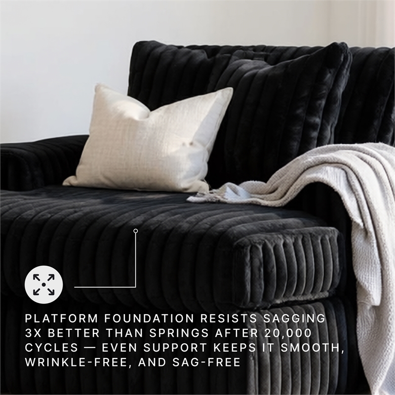 Signature Design by Ashley Midnight-Madness Onyx Oversized Chaise
