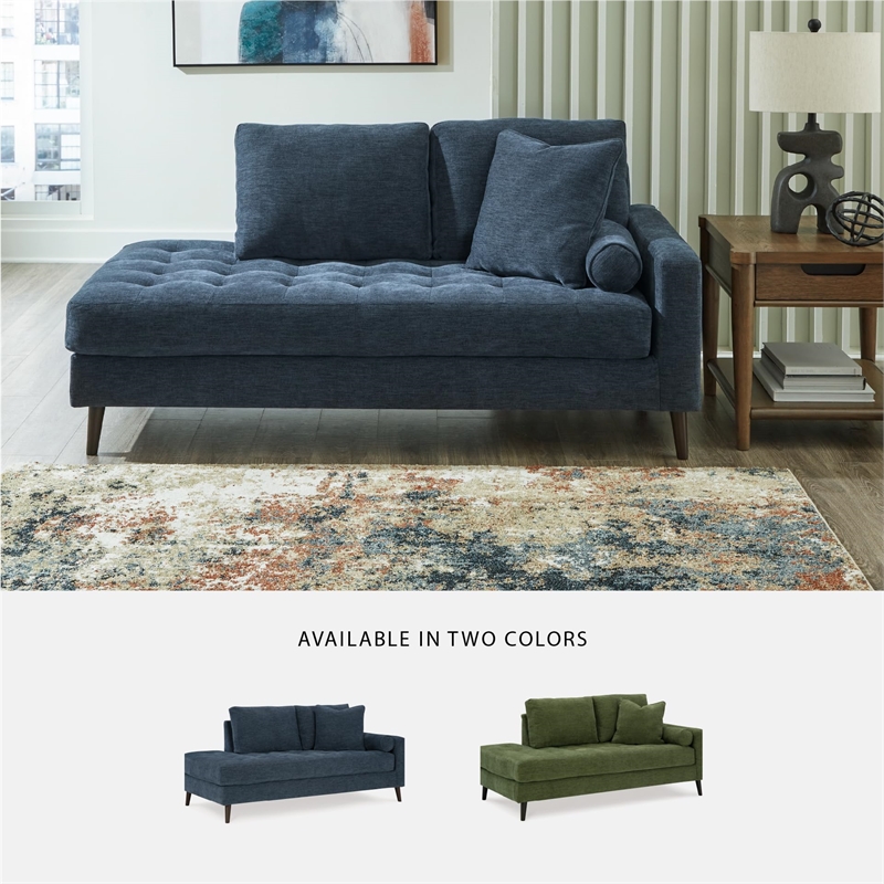 Signature Design by Ashley Bixler Navy Right-Arm Facing Corner Chaise