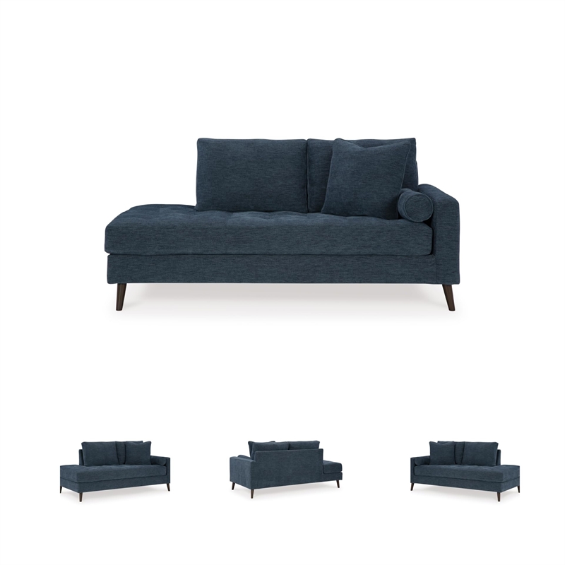 Signature Design by Ashley Bixler Navy Right-Arm Facing Corner Chaise