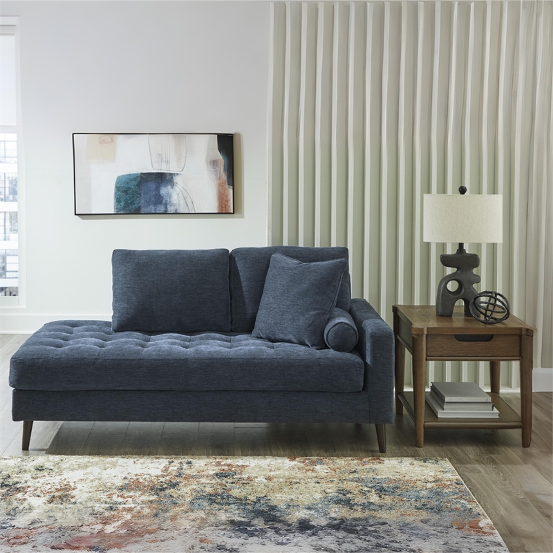 Signature Design by Ashley Bixler Navy Right-Arm Facing Corner Chaise