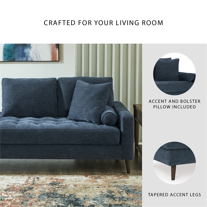 Signature Design by Ashley Bixler Navy Right-Arm Facing Corner Chaise