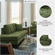 Signature Design by Ashley Bixler Green Right-Arm Facing Corner Chaise