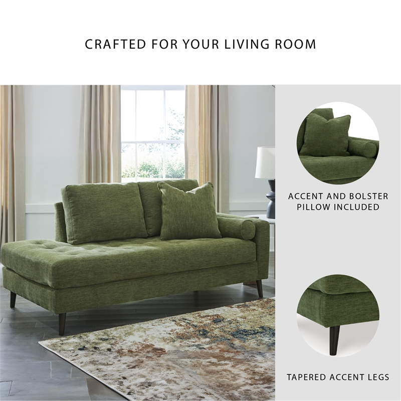 Signature Design by Ashley Bixler Green Right-Arm Facing Corner Chaise