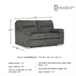 Signature Design by Ashley Bindura Mineral Glider Loveseat