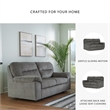 Signature Design by Ashley Bindura Mineral Glider Loveseat