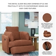 Signature Design by Ashley Burnt Orange Swivel Glider Recliner