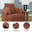 Signature Design by Ashley Burnt Orange Swivel Glider Recliner