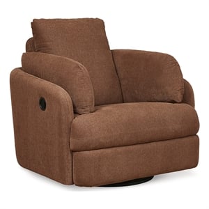signature design by ashley burnt orange swivel glider recliner