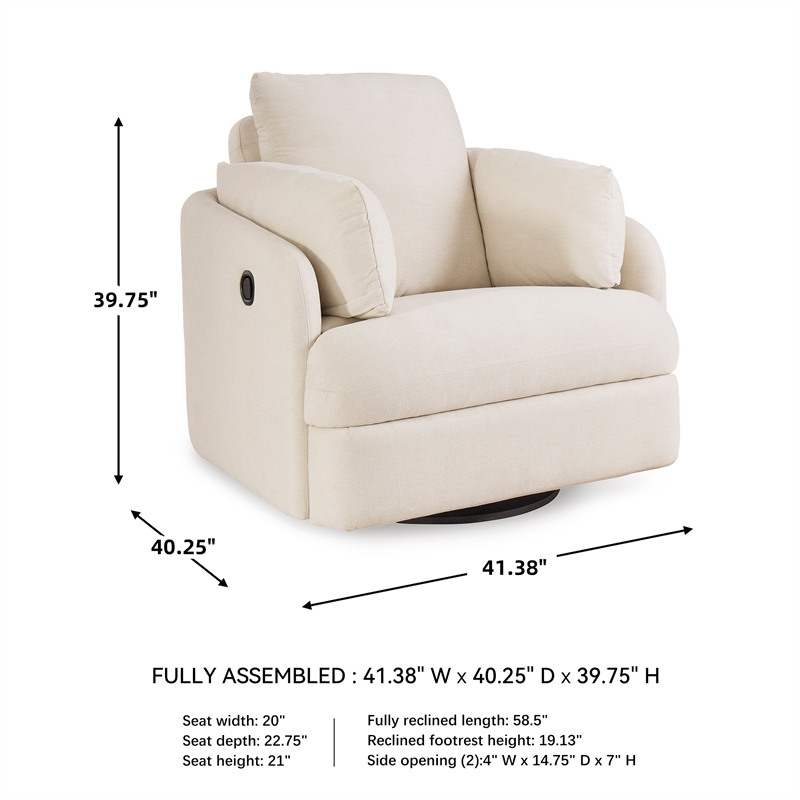 Signature Design by Ashley Modmax Oyster Swivel Glider Recliner