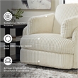 Signature Design by Ashley Tie-Breaker Ivory Swivel Glider Recliner