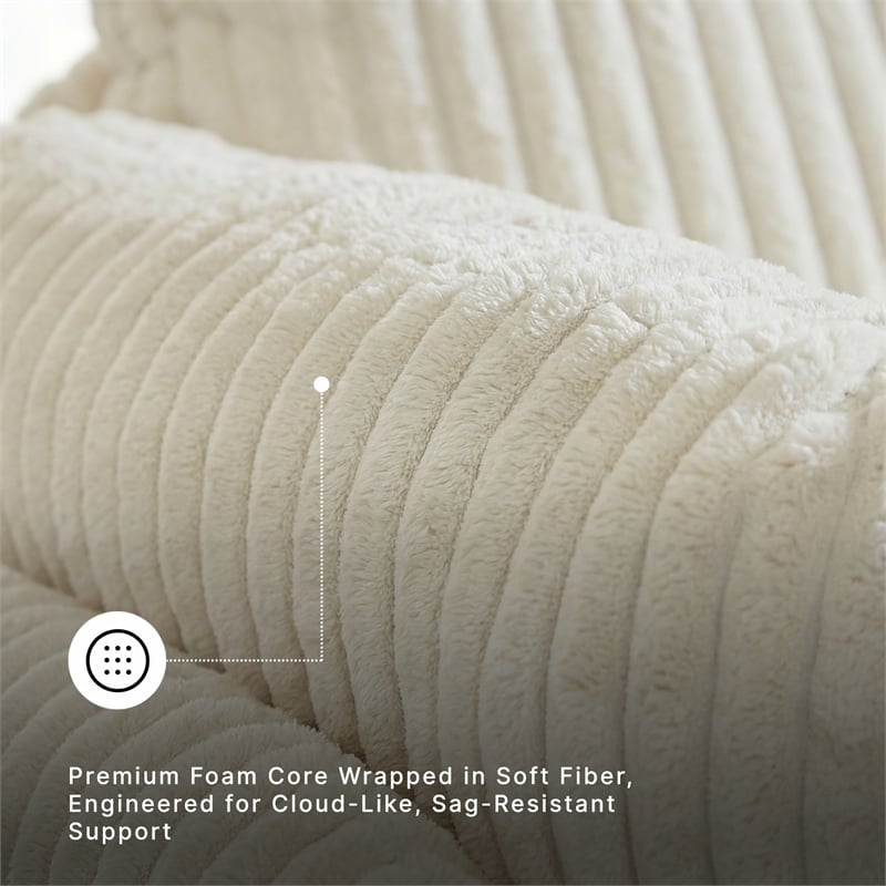 Signature Design by Ashley Tie-Breaker Ivory Swivel Glider Recliner