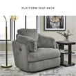 Signature Design by Ashley Tie-Breaker Fog Swivel Glider Recliner