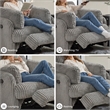 Signature Design by Ashley Tie-Breaker Fog Swivel Glider Recliner