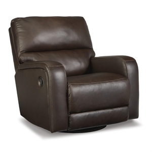 Signature Design by Ashley Emberla Coffee Swivel Glider Recliner