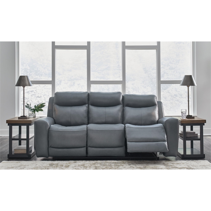Signature Design by Ashley Mindanao Steel Power Reclining Sofa