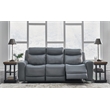 Signature Design by Ashley Mindanao Steel Power Reclining Sofa