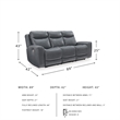 Signature Design by Ashley Mindanao Steel Power Reclining Sofa