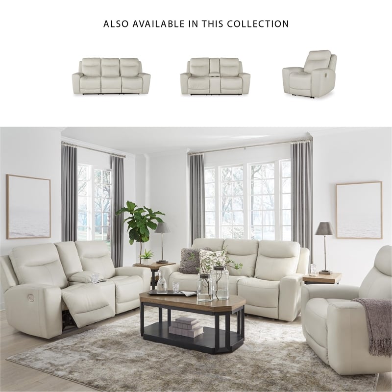 Signature Design by Ashley Mindanao Beige Power Reclining Sofa