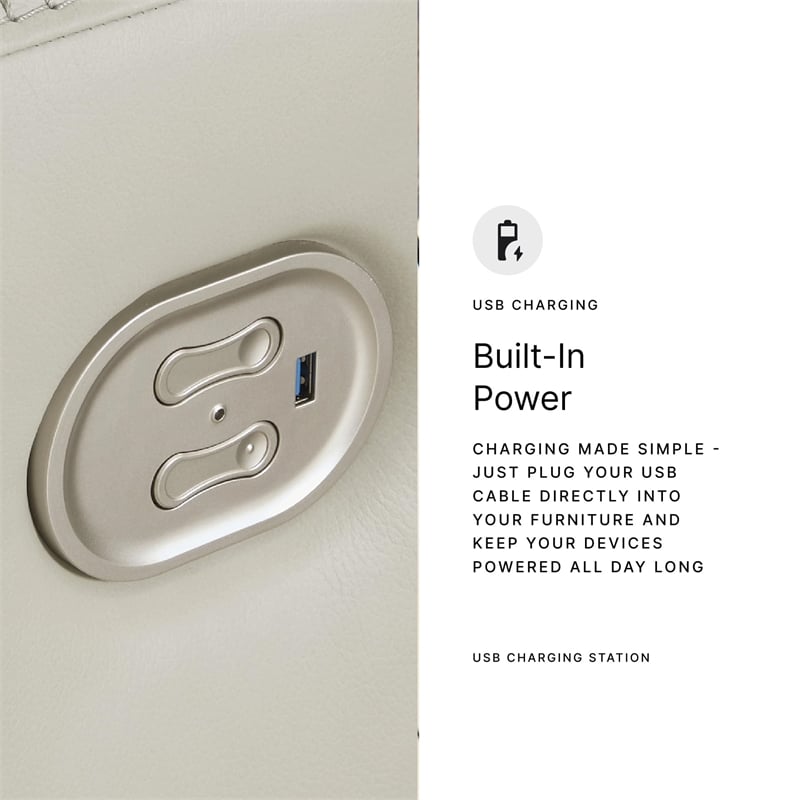 Signature Design by Ashley Mindanao Beige Power Reclining Sofa