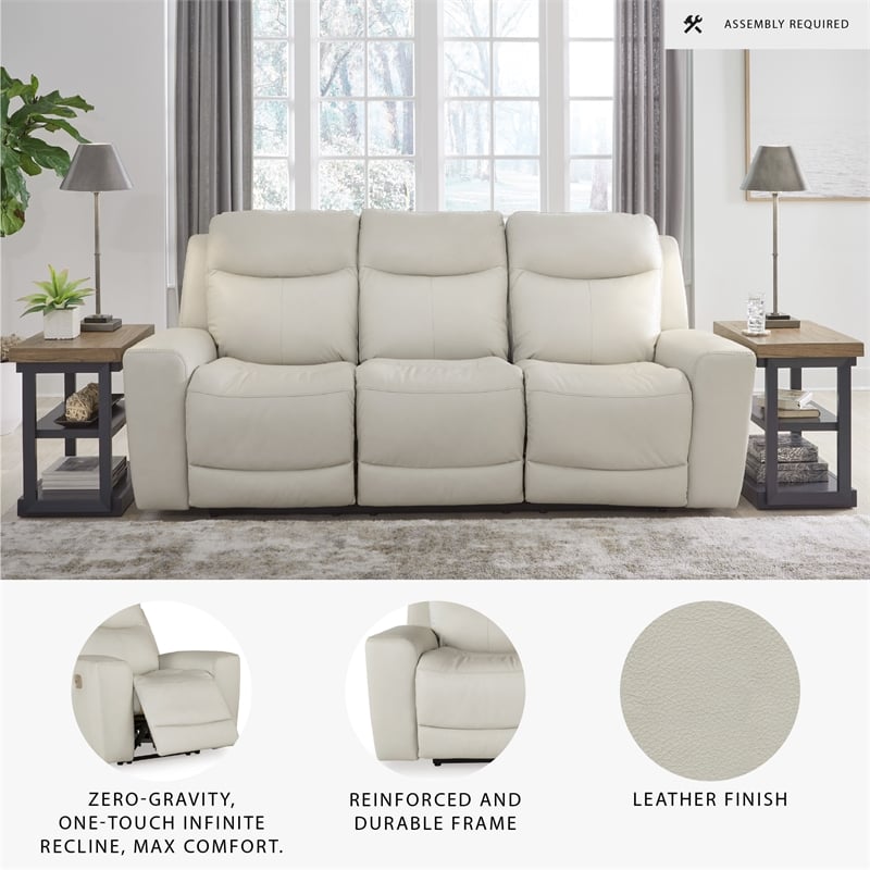 Signature Design by Ashley Mindanao Beige Power Reclining Sofa