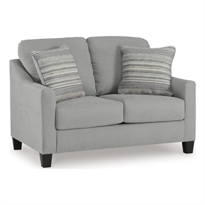 Signature Design by Ashley Adlai Shadow Loveseat with Decorative Accent Pillows