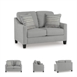 Signature Design by Ashley Adlai Shadow Loveseat with Decorative Accent Pillows