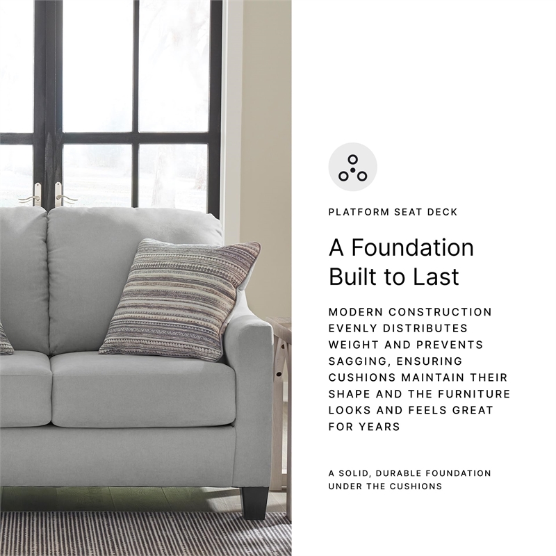 Signature Design by Ashley Adlai Shadow Loveseat with Decorative Accent Pillows