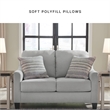 Signature Design by Ashley Adlai Shadow Loveseat with Decorative Accent Pillows