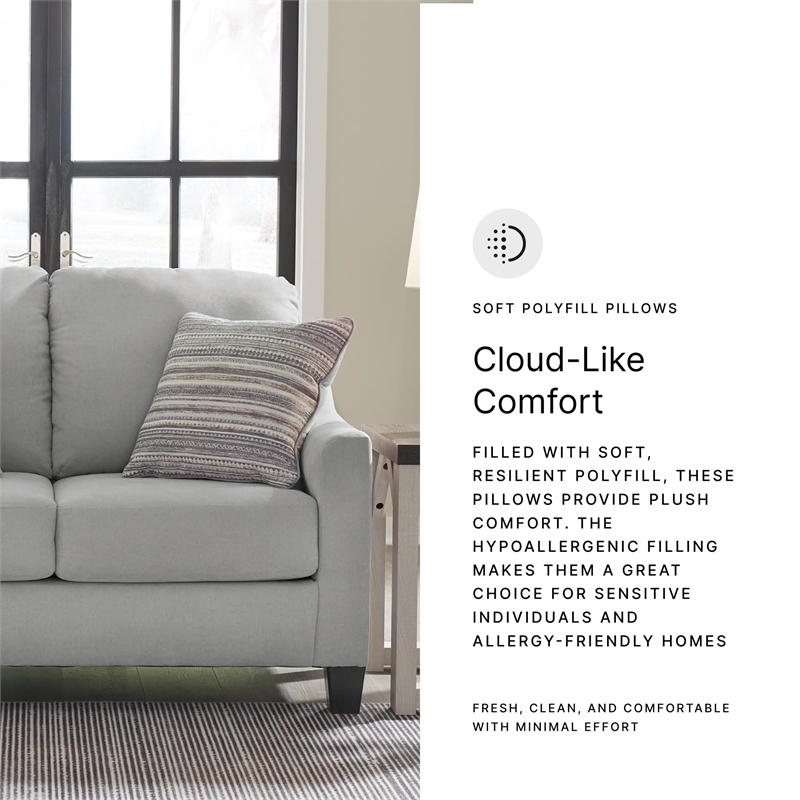 Signature Design by Ashley Adlai Shadow Loveseat with Decorative Accent Pillows