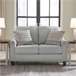 Signature Design by Ashley Adlai Shadow Loveseat with Decorative Accent Pillows