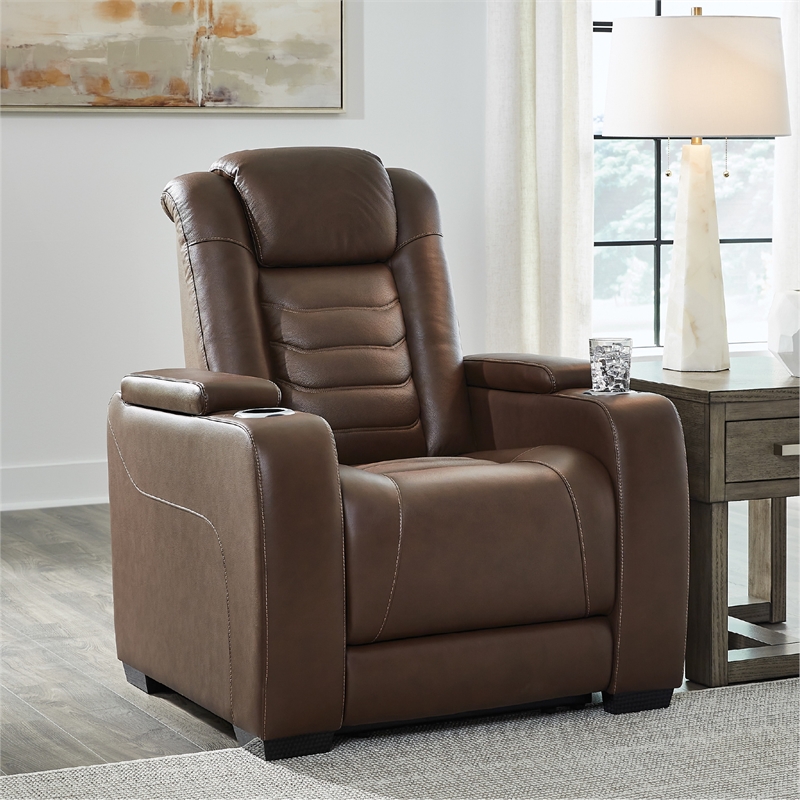 Signature Design by Ashley High Impact Tobacco Power Recliner